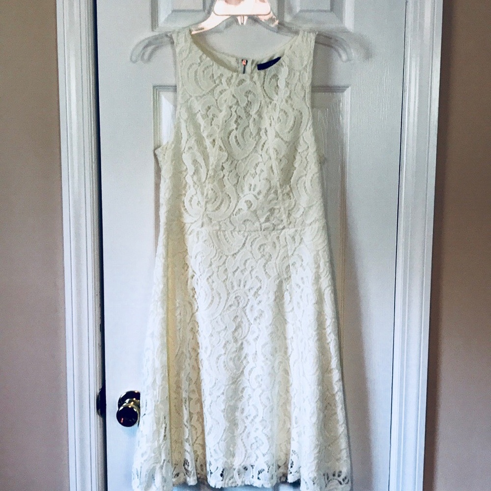 White lace dress